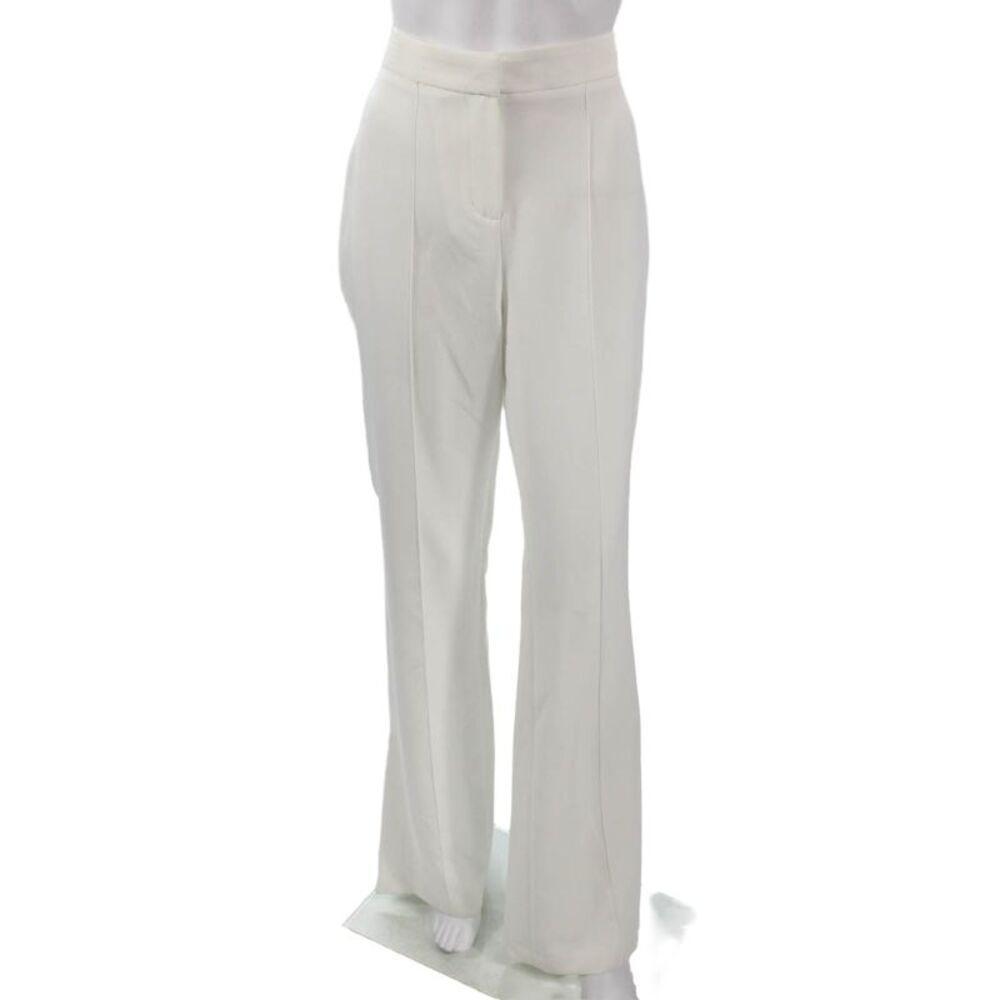 Valentina Shah Women Dress Pants White Polyester Zip 31in Size 6
